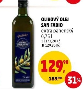 Olivový olej extra panenský San Fabio