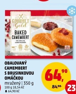 Sýr Camembert smažený mražený Gourmet Gold