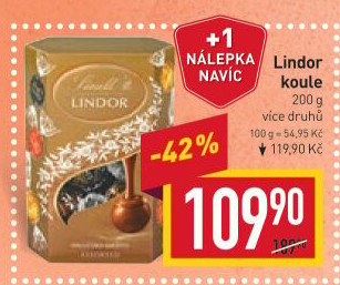 Bonboniéra Pralinky Lindor Lindt