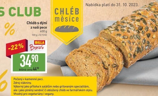 Chléb dýňový