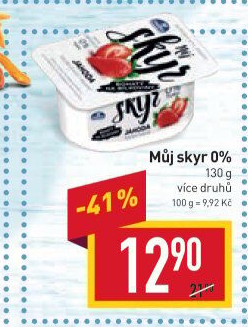 Dezert zakysaný ochucený Můj Skyr 0% Milko
