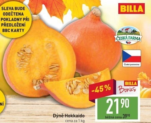 Dýně Hokkaidó Česká farma