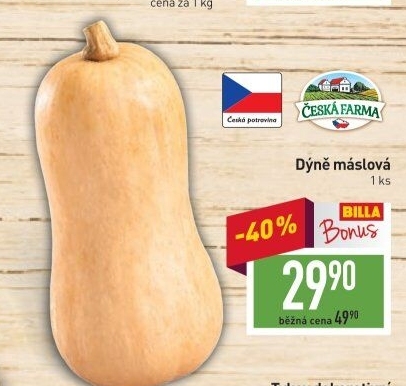 Dýně máslová Česká farma