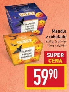 Mandle v čokoládě Poex