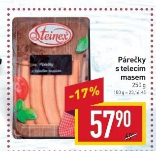 Párečky s telecím masem Steinex