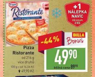 Pizza mražená Ristorante Dr. Oetker