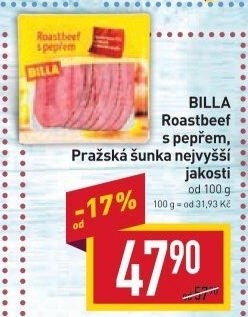 Roastbeef s pepřem Billa
