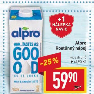 Rostlinné nápoje Alpro Soya