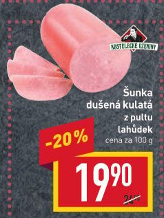 Šunka dušená kulatá Kostelecké uzeniny