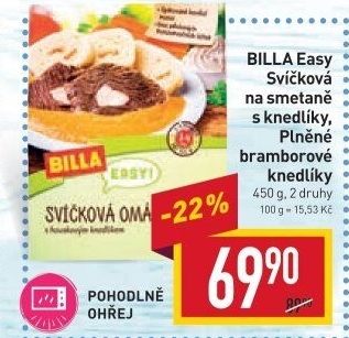 Svíčková na smetaně Easy Billa