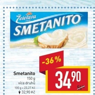 Sýr tavený Smetanito Želetava
