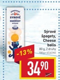 Sýrové špagety Milsy