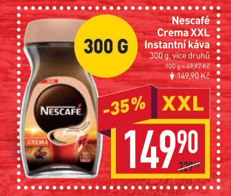 Instantní kávy Nescafé Crema