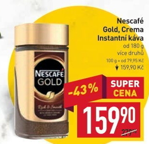 Instantní kávy Nescafé Gold