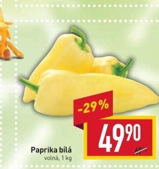 Paprika bílá