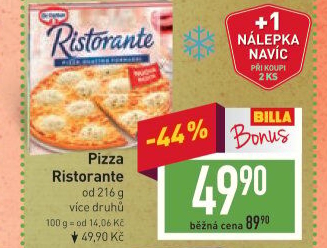 Pizza mražená Ristorante Dr. Oetker