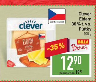 Sýr Eidam 30% Clever