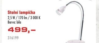 LED stolní lampička WO32 Solight