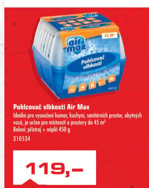 Pohlcovač vlhkosti Bison Air Max