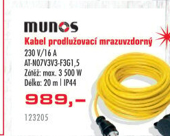 Prodlužovací spojka Munos
