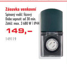 Spínací venkovní zásuvka Emos