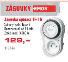 Spínací zásuvka Emos