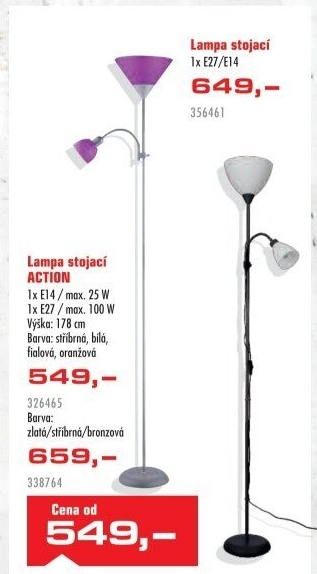 Stojací lampa Action Rabalux