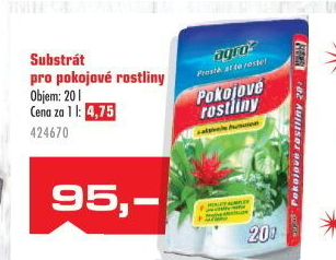 Substrát pro pokojové rostliny Agro