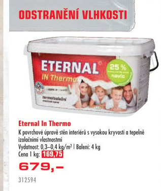 Termoizolační malířská barva IN Thermo Eternal