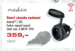 Venkovní zásuvka SmartLife Nedis