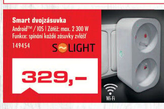 Wi-Fi zásuvka Solight