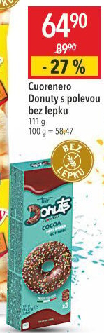Donut bez lepku Cuorenero