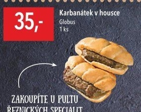 Karbanátek v housce Globus