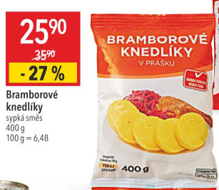 Knedlíky bramborové v prášku Korrekt