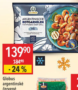 Krevety červené argentinské mražené Globus