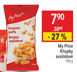 Křupky arašídové My Price