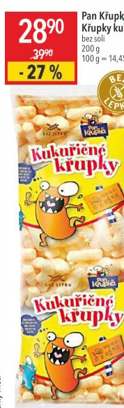 Kukuřičné křupky bez lepku Rej