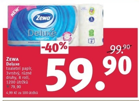 Toaletní papír 3vrstvý Deluxe Zewa