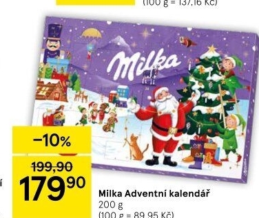 Adventní kalendář Milka
