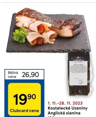 Anglická slanina Kostelecké uzeniny