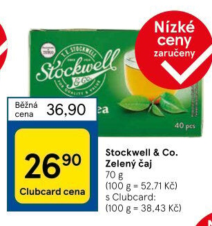 Čaj zelený Stockwell &amp