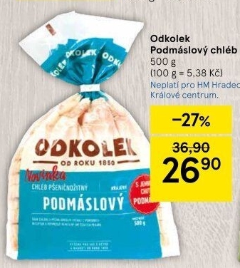 Chléb podmáslový Odkolek
