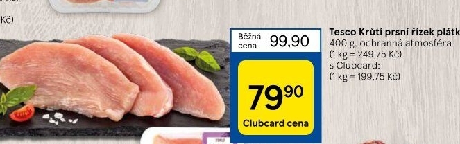 Krůtí prsní řízky Tesco