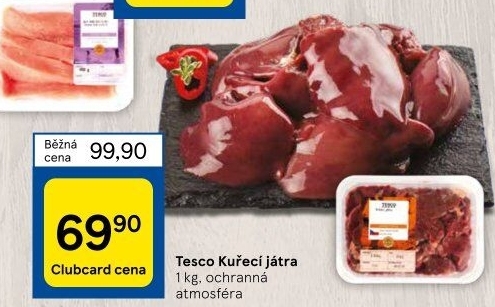 Kuřecí játra Tesco