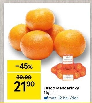 Mandarinky Tesco