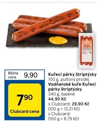 Párky kuřecí striptýzky