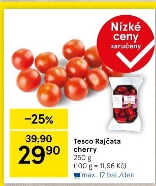Rajčata cherry Tesco