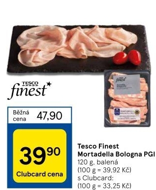 Salám Mortadella Tesco Finest