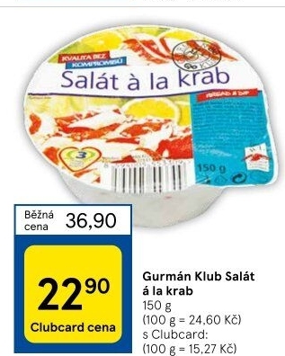Salát a la krab Gurmán Klub
