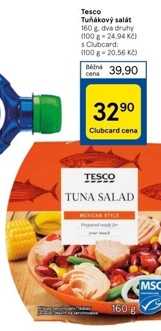 Salát tuňákový Tesco